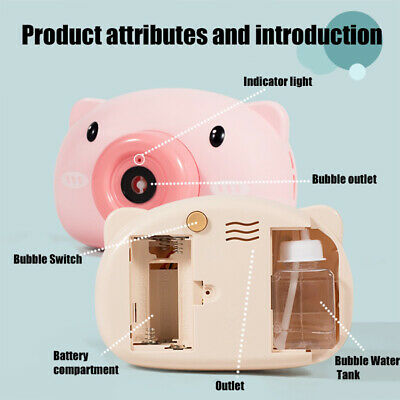 Cámara fabrica de Burbujas con luces y sonidos para niños y niñas al por mayor