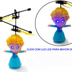 Dron Helicóptero Con Sensor Infrarrojo Operado A Mano Recargable Con USB, Elsa Frozen al por mayor