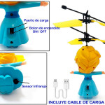 Dron Helicóptero Con Sensor Infrarrojo Operado A Mano Recargable Con USB, Elsa Frozen al por mayor