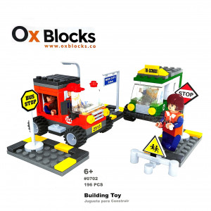 Estacionamiento Carritos para Armar OxBlocks 0702 - 196 piezas