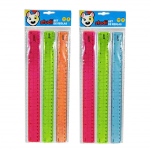 REGLA RIGIDA 30CM X3