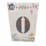 GLOBO PLATEADO LASER 32" #0