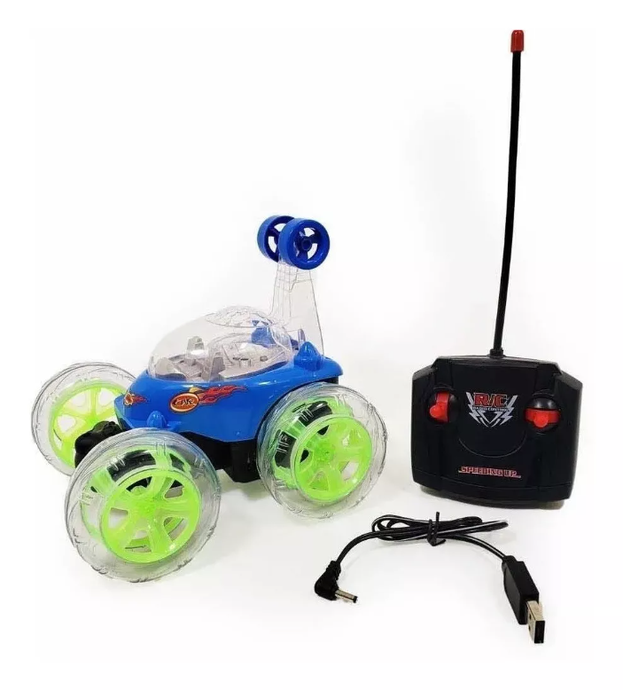 Carro Loco Neón a Control Remoto: Giros 360 con Luces y Sonido al por mayor