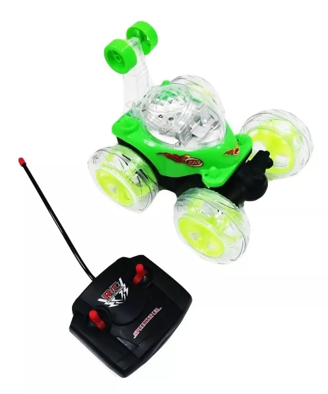 Carro Loco Neón a Control Remoto: Giros 360 con Luces y Sonido al por mayor