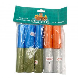 10 Rollos de Bolsas Biodegradables Perfumadas para Heces de Mascotas