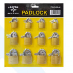 CANDADO CARTON X12 25-30-40  AL POR MAYOR