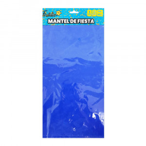 MANTEL DE FIESTA LISO MATE AZUL OSCURO