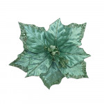 FLOR NAVIDEÑA VERDE MENTA 23CM (BDJX192) AL POR MAYOR