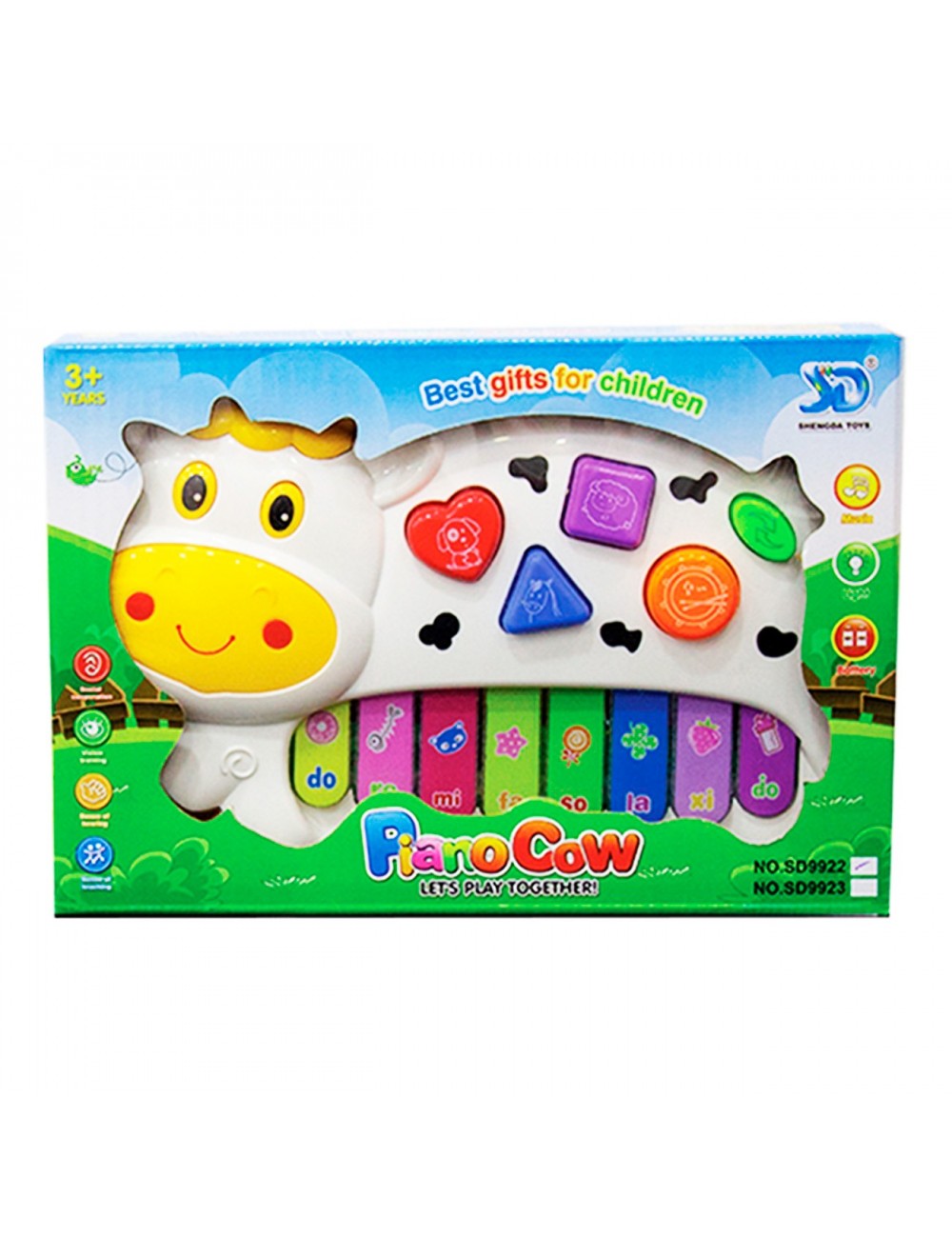 Piano Musical Interactivo En Forma De Vaca Para Bebés al Por mayor