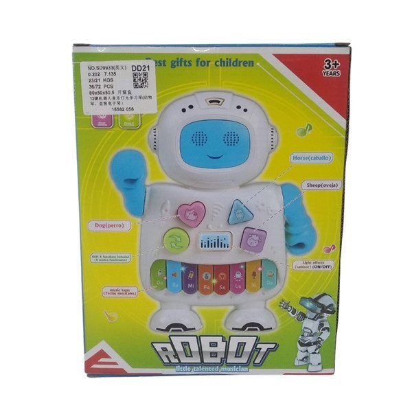 Robot Didáctico con Luz y Sonido: Juego Educativo para Niños con Luces y Sonidos al por mayor