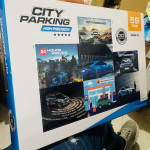 SET PISTA DE CARROS CON ESTACIONAMIENTO EN CAJA 59 PIEZAS