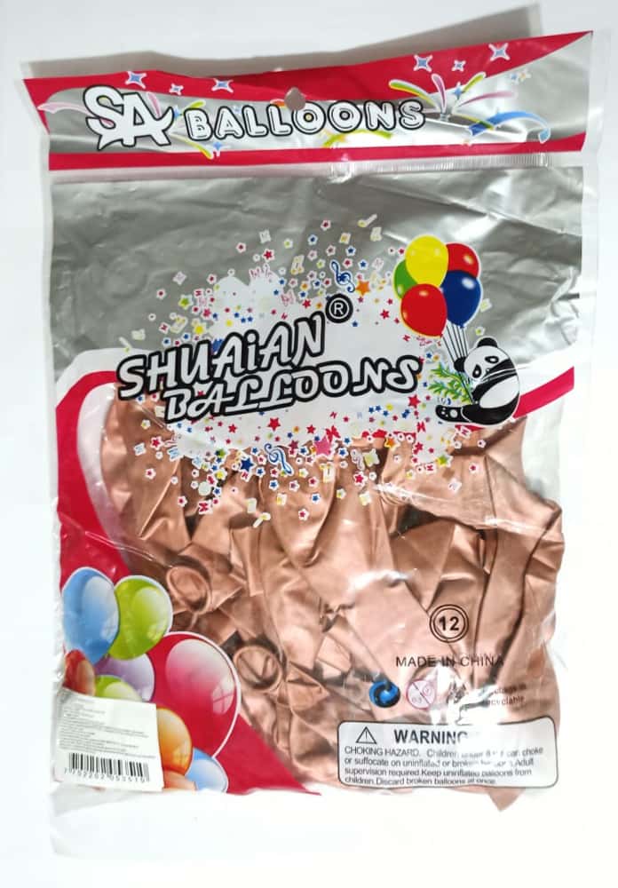 Globos cromadas espejo metalizada X50 en Látex