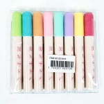 Marcadores en colores pasteles especiales para globos (8 unidades)