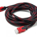 Cable Hdmi 1.5 Metros Doble Filtro Mallado Punta Plateada Nuevo