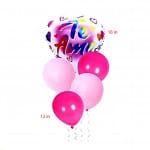 Bouquet de corazón y la frase Te Amo