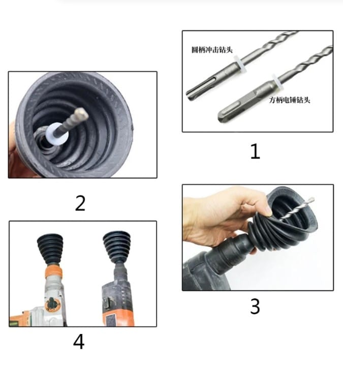 Recolector de polvo para taladro