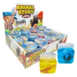 SLIME TARRO CON ANIMALES MARINOS Y LUZ (CJX12)