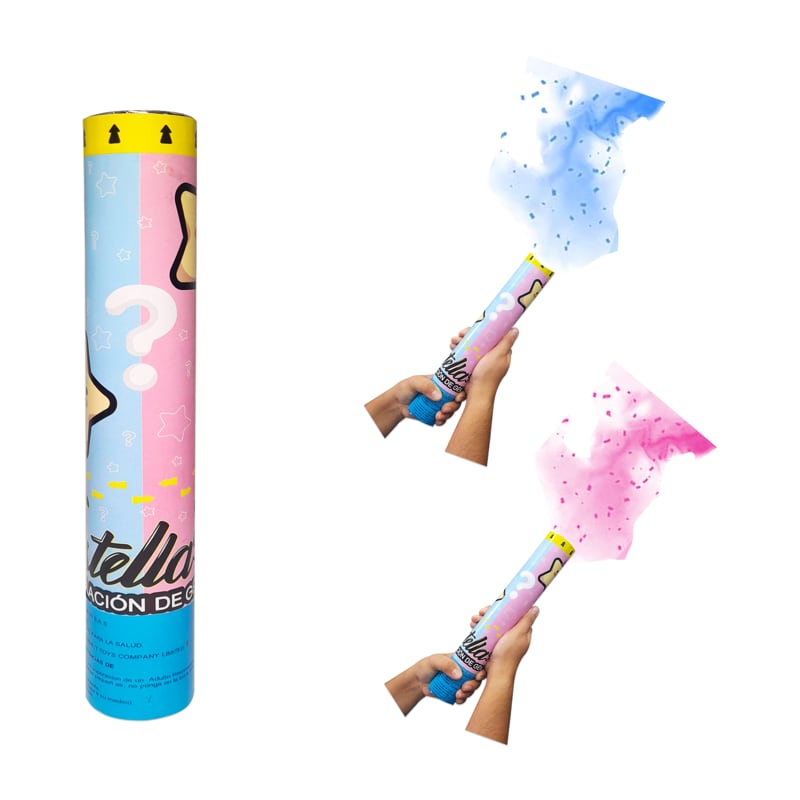 LANZA CONFETI REVELACION DE GENERO 30CM