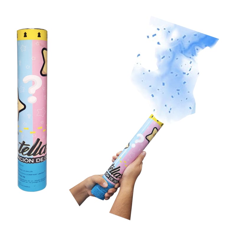 LANZA CONFETI REVELACION DE GENERO 30CM