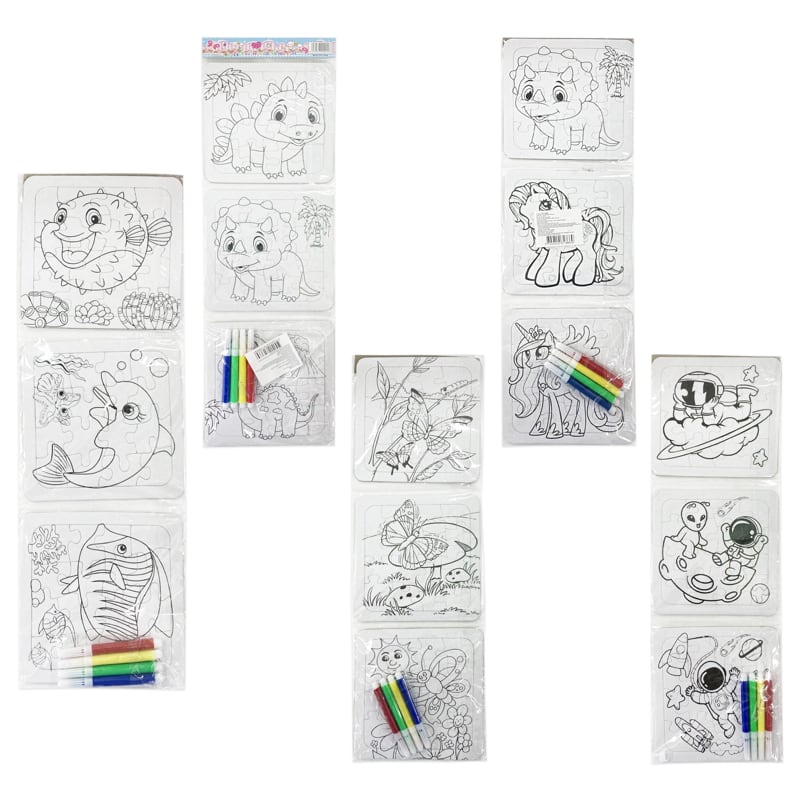 ROMPECABEZA PARA COLOREAR CON PLUMONES