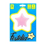 GLOBO ESTRELLA ROSADO PASTEL CARTON 18"