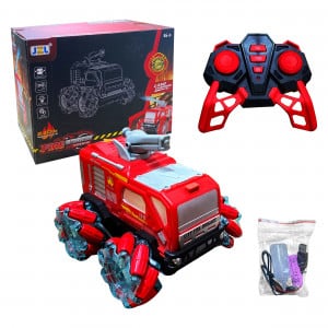 CARRO TANQUE CON CONTROL LUZ Y SONIDO RECARGABLE'