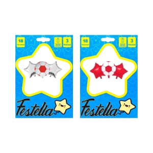 KIT GLOBO BALON ROJO X3 18"(PQTX12)