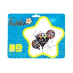 KIT GLOBO DIAMANTE FELIZ CUMPLEAÑOS X5;