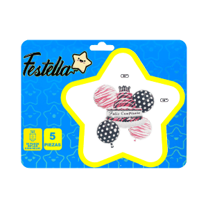 KIT GLOBO PASTEL FELIZ CUMPLEAÑOS X5.