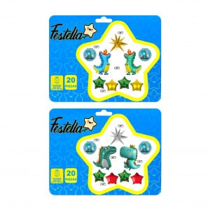 KIT DE GLOBOS DINOSAURIOS X20(PQTX12)