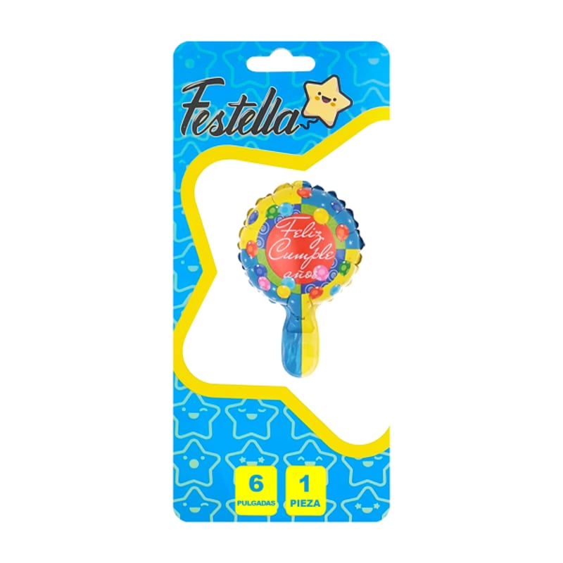 GLOBO FELIZ CUMPLEAÑOS 6"(PQTX25)