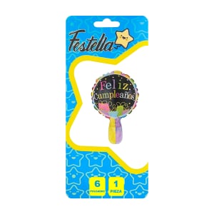 GLOBO FELIZ CUMPLEAÑOS 6"