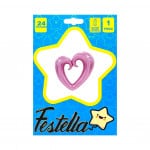 GLOBO CORAZON PALO ROSA 24"