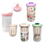 VASO PLASTICO FILTRO CON STIKER Y PINES 550ML