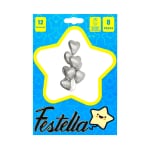 KIT GLOBO CORAZON X8 PLATEADO°