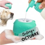 Cepillo Dispensador de Jabon para mascotas