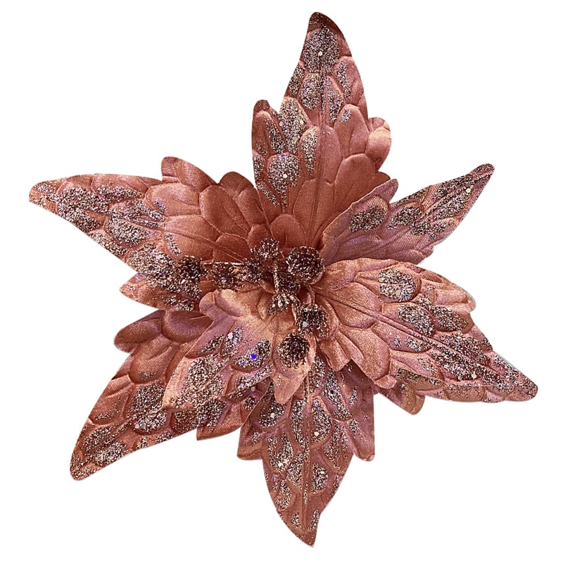 FLOR NAVIDEÑA PALO ROSA 32CM (BDJX120)