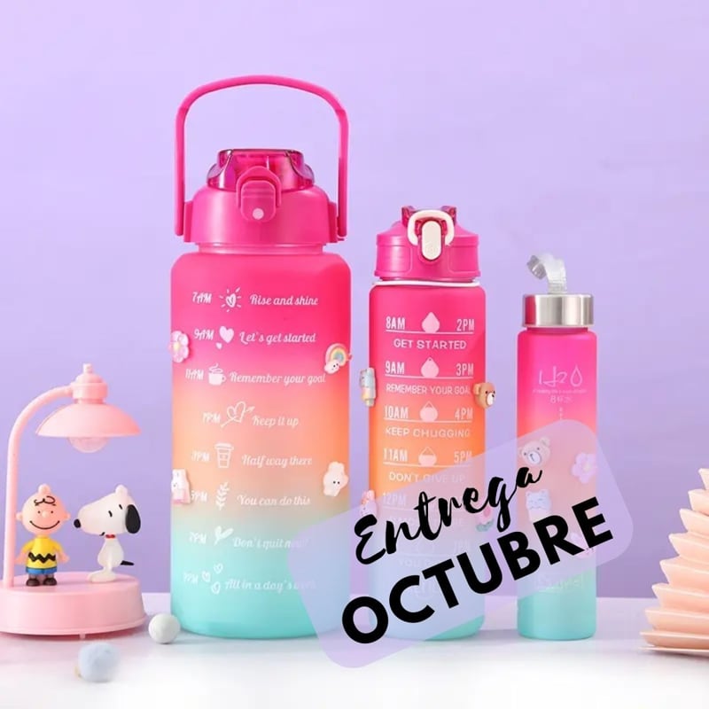 Combo de Termos para Agua 2L, 900lm, 300lm