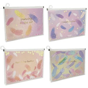 ESTUCHE ESCARCHADO PLUMA (PQT X 12UND)