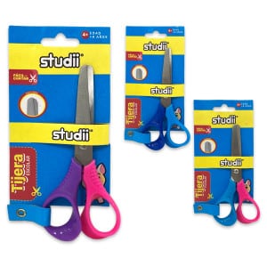 TIJERAS COLORES PUNTA ROMA (PQT X 24UND)