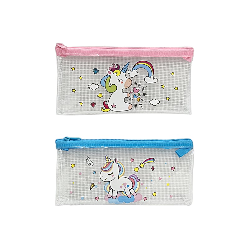 ESTUCHE ESTAMPADO UNICORNIO (PQT X 12 SURTIDO)"