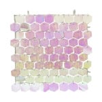 CORTINA PANEL HEXAGONAL 30*30 FONDO TRANSPARENTE