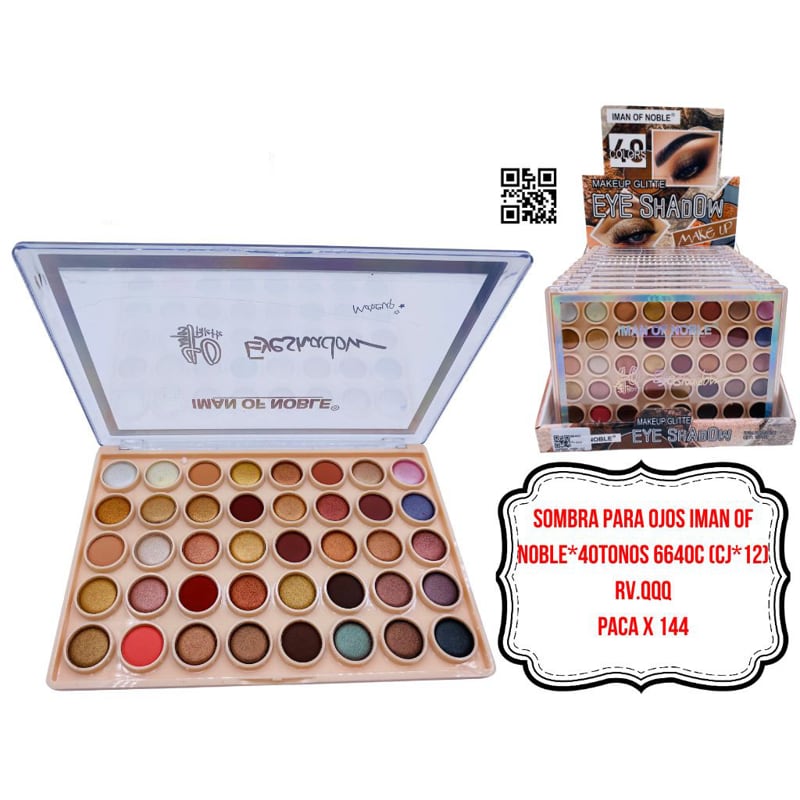 SOMBRA PARA OJOS IMAN OF NOBLE*40TONOS 6640C (CJ*12)