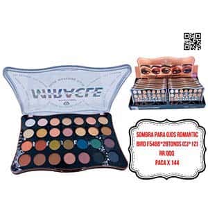 SOMBRA PARA OJOS ROMANTIC BIRD F548B*28TONOS (CJ*12)