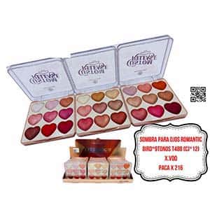 SOMBRA PARA OJOS ROMANTIC BIRD*9TONOS T488 (CJ*12)