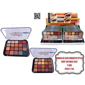 SOMBRA DE OJOS ROMANTIC STYLES BIRD*20TONOS T522