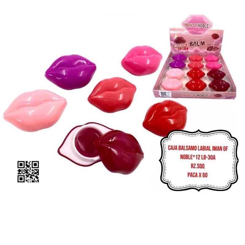 CAJA BALSAMO LABIAL IMAN OF NOBLE*12 LB-30A