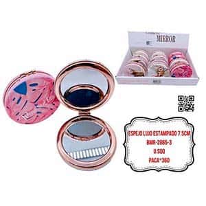 ESPEJO LUJO ESTAMPADO 7.5CM BMR-2865-3