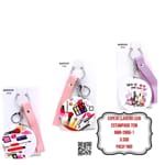 ESPEJO LLAVERO LUJO ESTAMPADO 7CM BMR-2866-1