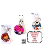 ESPEJO LLAVERO LUJO ESTAMPADO 7CM BMR-2866-3